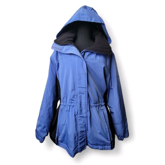 Pacific Trail Jackets & Blazers - Pacific Trail Women's Jacket Coat Fleece Lining Parka Blue Size XL Vintage 90s